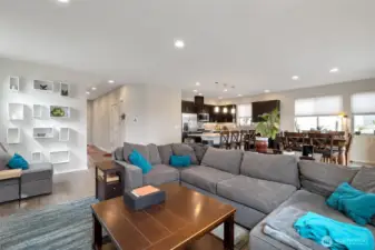 Great  Room with recessed lighting