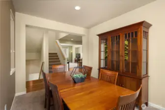 Savor intimate gatherings in the formal dining room.