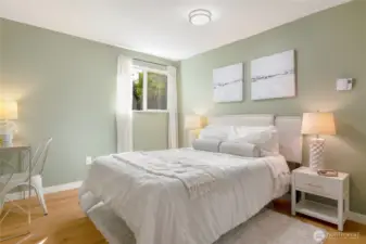 Spacious secondary bedroom.