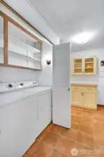 Laundry area.