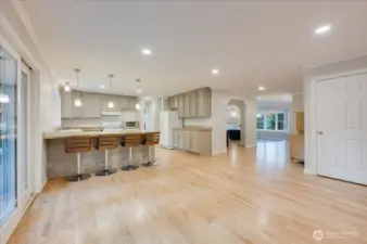 Verisatile area. Can be used as a family room or casual dining.