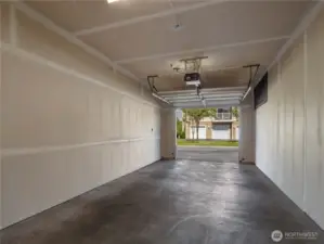 The oversize single car garage provides plenty of parking space for your car and lots of room for additional stored items. Upgraded LED lighting provides ample light in this fantastic garage space.