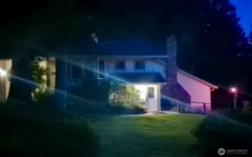Night time lighting adds a special touch to the evening