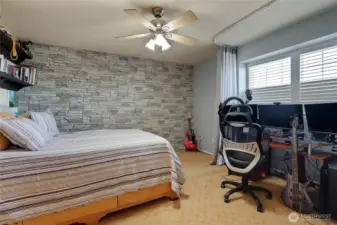 Upper bedroom #1 with mountain views