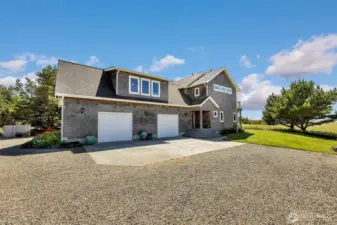 2 separate garages, 1 with shop, wired for 220