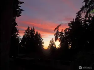 Sunsets viewed from the window seat