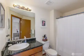 Primary bath with granite counters