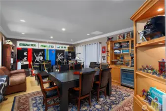 Music/Game room off Media room. Wine fridge and wet bar, everything you need!