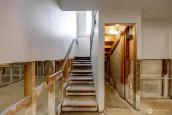 Stairs to lower level