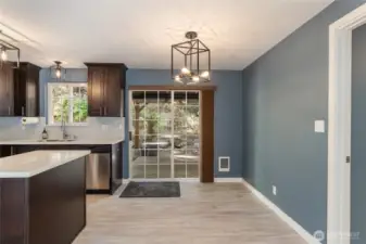Dining room, kitchen