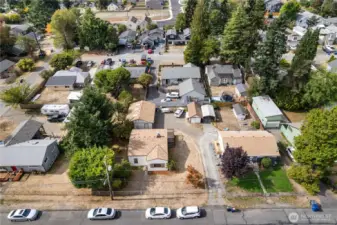 Aerial view of property