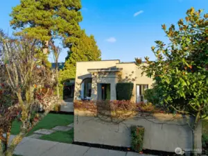 The greenery surrounding the home’s exterior will amaze you when our warm, spring weather returns.