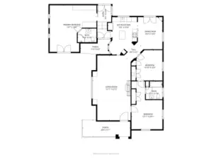 Copies of the floor plan with room measurements are available inside the home.