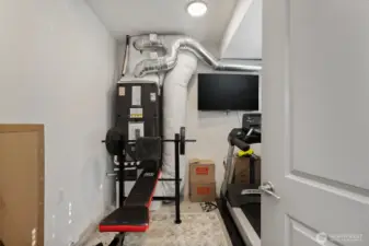 Bonus/ Flex room off garage. Currently used as gym space.