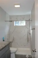 THE HOME HAS A 3/4 BATH WITH STEP-IN SHOWER!