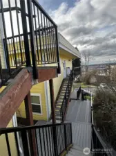 walkways between parking and N Garden