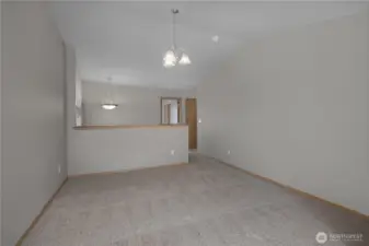 Looking back to landing area from loft.