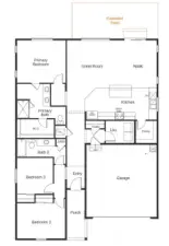 Floor plan with patio