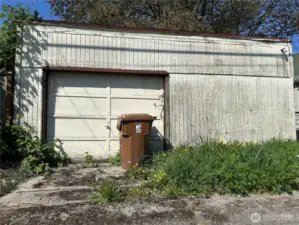 Back of Garage from road side.