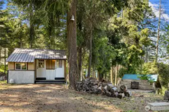 View of Utility & Bath Cabin from Main Cabin.