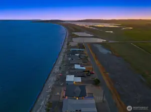 Coastal paradise lives here, on this stretch of pristine beach. A mile down the road hop on the Port Townsend Ferry and go have lunch.