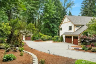 4 garages, 3 attached and 1 detached.