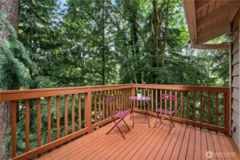 You will feel as though you are in a tree house, surrounded only by nature.
