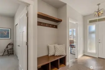 Front entry, hallway