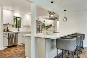 Fully remodeled kitchen bursting with designer touches—style meets function in every detail.