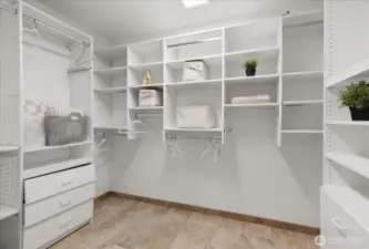 Walk in closet with built ins