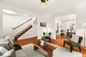 Stair case is original to the home in 1907.