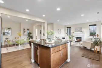 Open concept great for entertaining