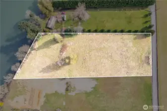 Welcome to your Riverfront Property!  Lot lines are approximate