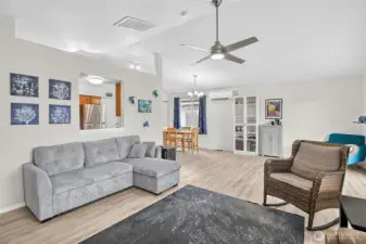 Living Space into Dining Space