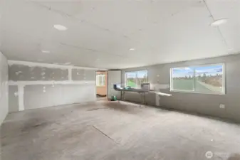 Unfinished Space above garages