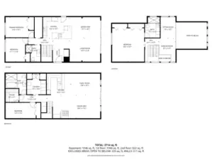 Three levels looking over the lake.