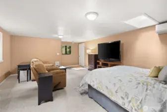 Apartment above the garage.