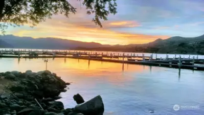 Incredible sunsets are waiting for you at Sunset Marina - 30' Slip on the most western side of the marina - enjoy all the amenities of the Clubhouse - find out what Chelan Time means!