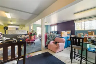 Huge rec room area downstairs