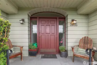 Take a break on the front porch and be surrounded by beautiful homes, views & gardens.
