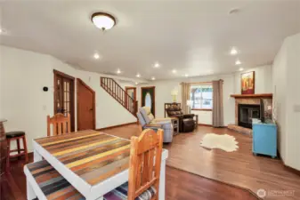 Main Living Area W/ Storage Under The Stairs
