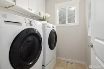 Laundry on the 2nd level.  Same floor as all of the bedrooms.