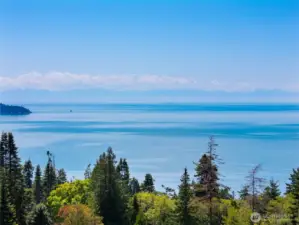 Uninterrupted views of the water and Olympic Mountains.