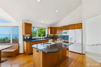 Views from every window in the kitchen.