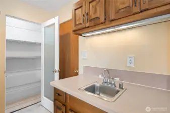wet bar and pantry