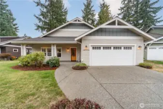 Zero grade entrance to home & garage.