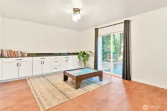 Family Room, just down the hall from kitchen
