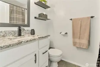 Downstairs full Bath.