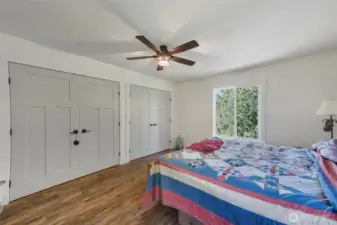 double oversized closets