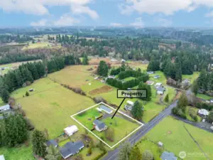 One final aerial view of the property.